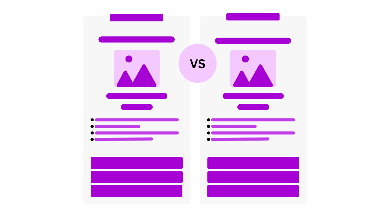 Versus product boxes